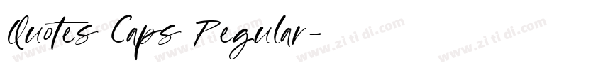 Quotes Caps Regular字体转换
